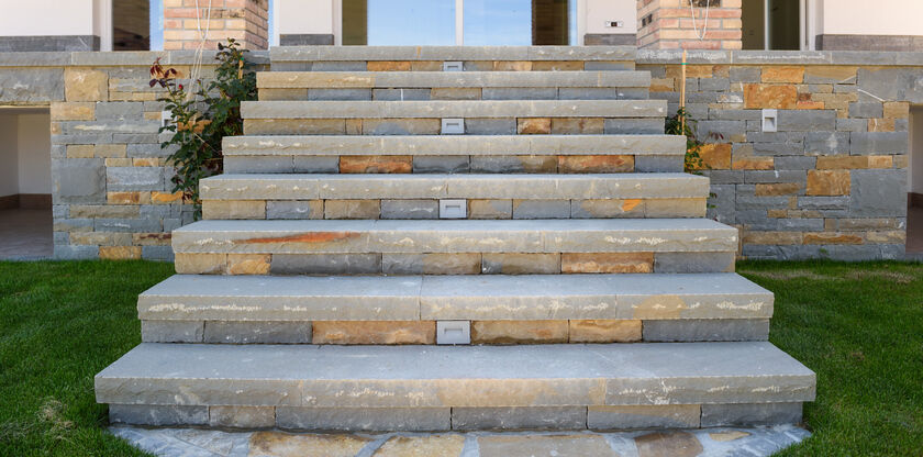 Masonry steps by Unified Masonry and Waterproofing