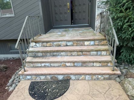 Masonry steps by Unified Masonry and Waterproofing